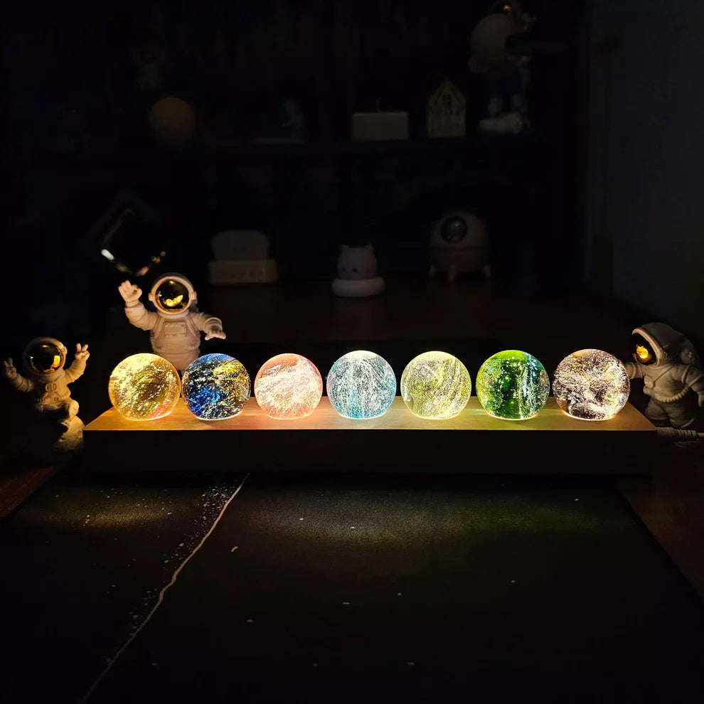 LumiGlød Krystallampe – Skap en Beroligende Atmosfære Luvikno