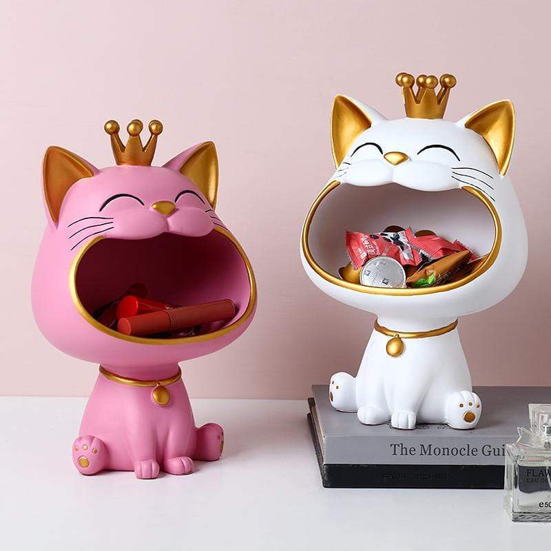Happy Cat Lager Skulptur Bolle løft