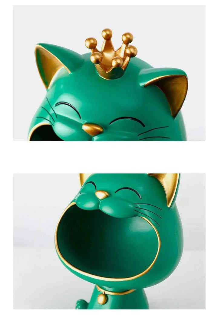 Happy Cat Lager Skulptur Bolle løft