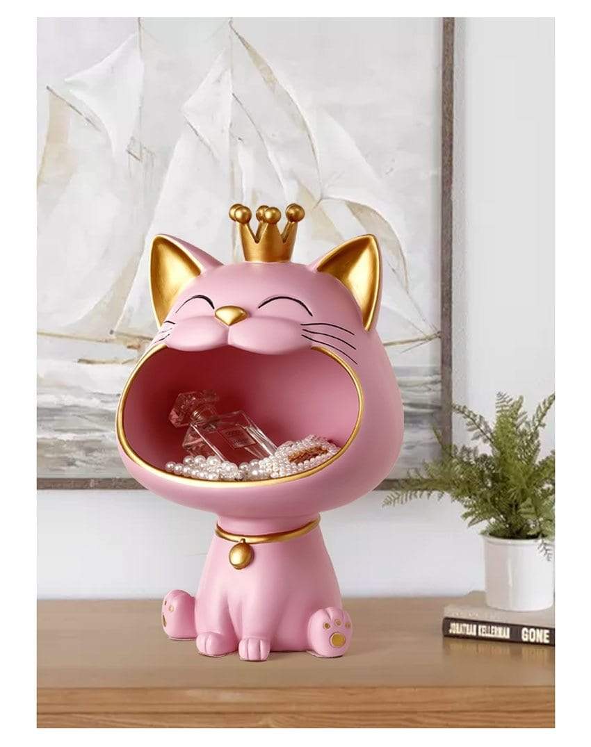 Happy Cat Lager Skulptur Bolle løft