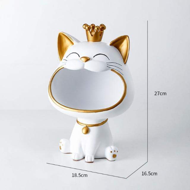 Happy Cat Lager Skulptur Bolle løft