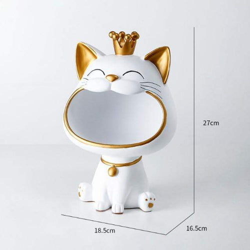 Happy Cat Lager Skulptur Bolle løft