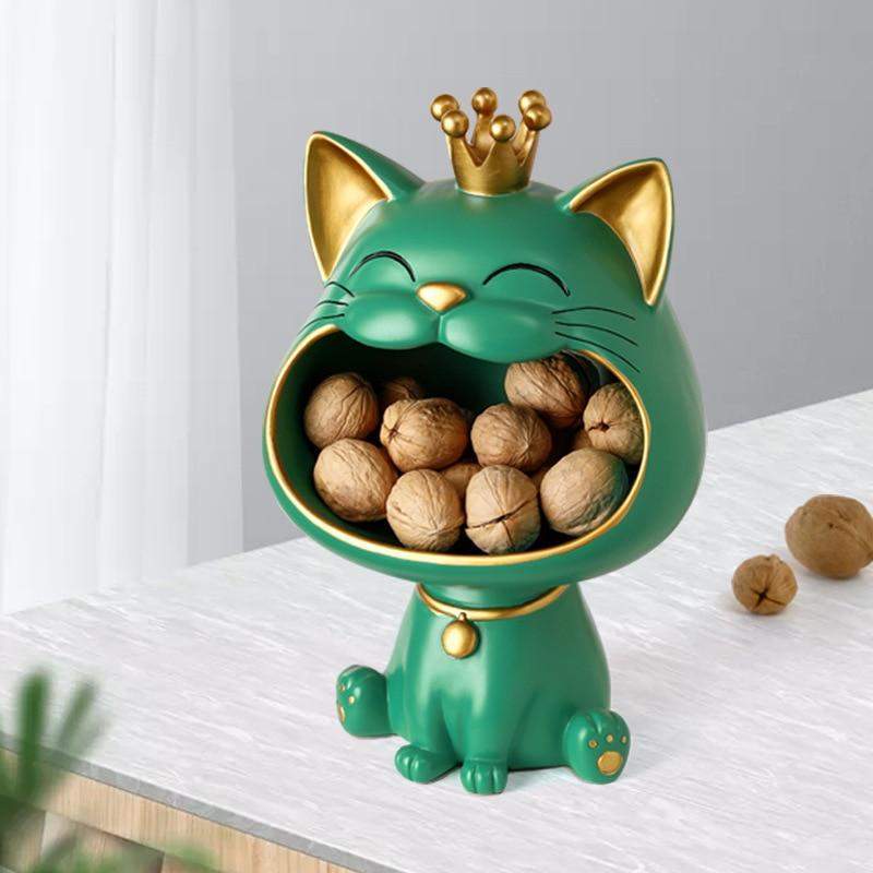 Happy Cat Lager Skulptur Bolle løft