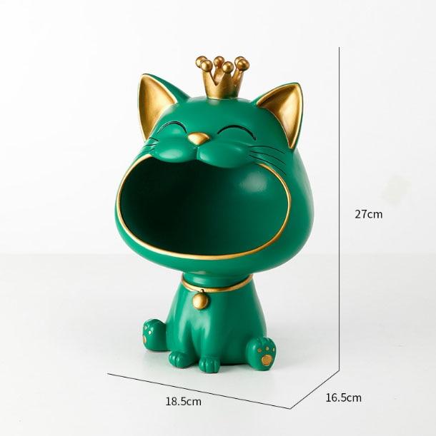 Happy Cat Lager Skulptur Bolle løft