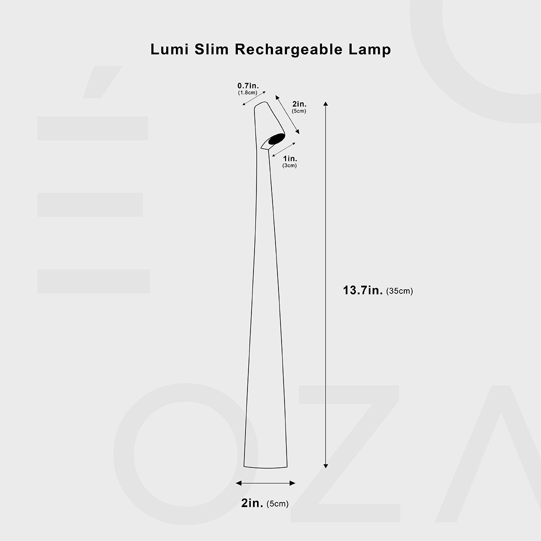 LumiSlim – Oppladbar LED Bordlampe i Stil Luvikno