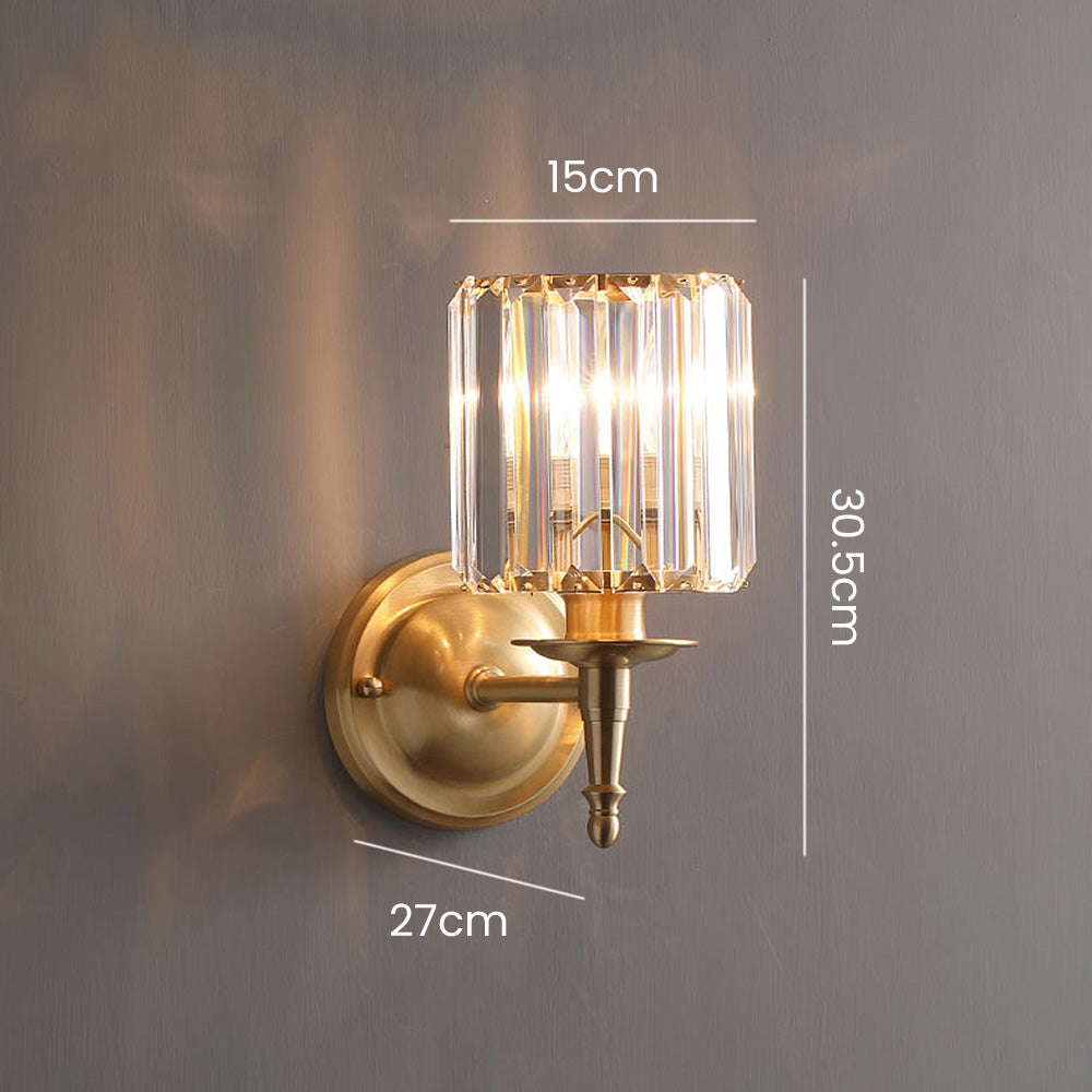 Luksus Klar Krystall Vegglampe | Luvikno