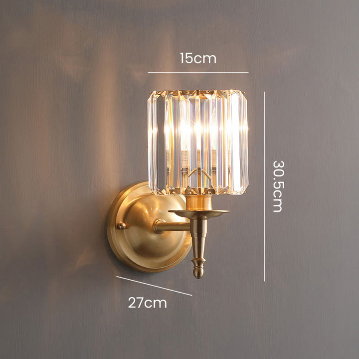Luksus Klar Krystall Vegglampe | Luvikno