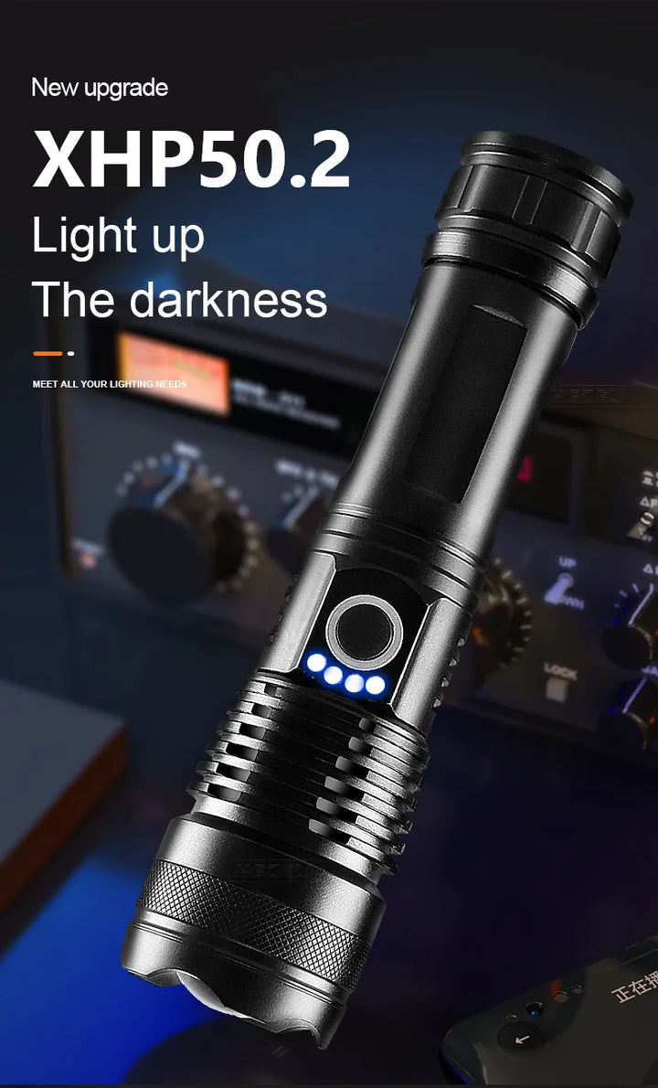 Oppladbar LED-lommelykt for Adventure Luvikno