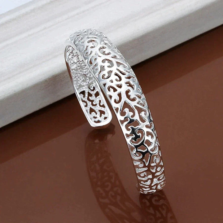 Elegant Sølv Filigran Armbånd | Unikt og Fortryllende Design Luvikno