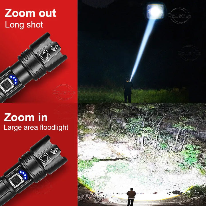 Oppladbar LED-lommelykt for Adventure Luvikno