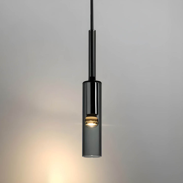 Pendellampe laget av røkt glass – Elegant design med glitrende lyseffekter | Perfekt for stue | Luvikno