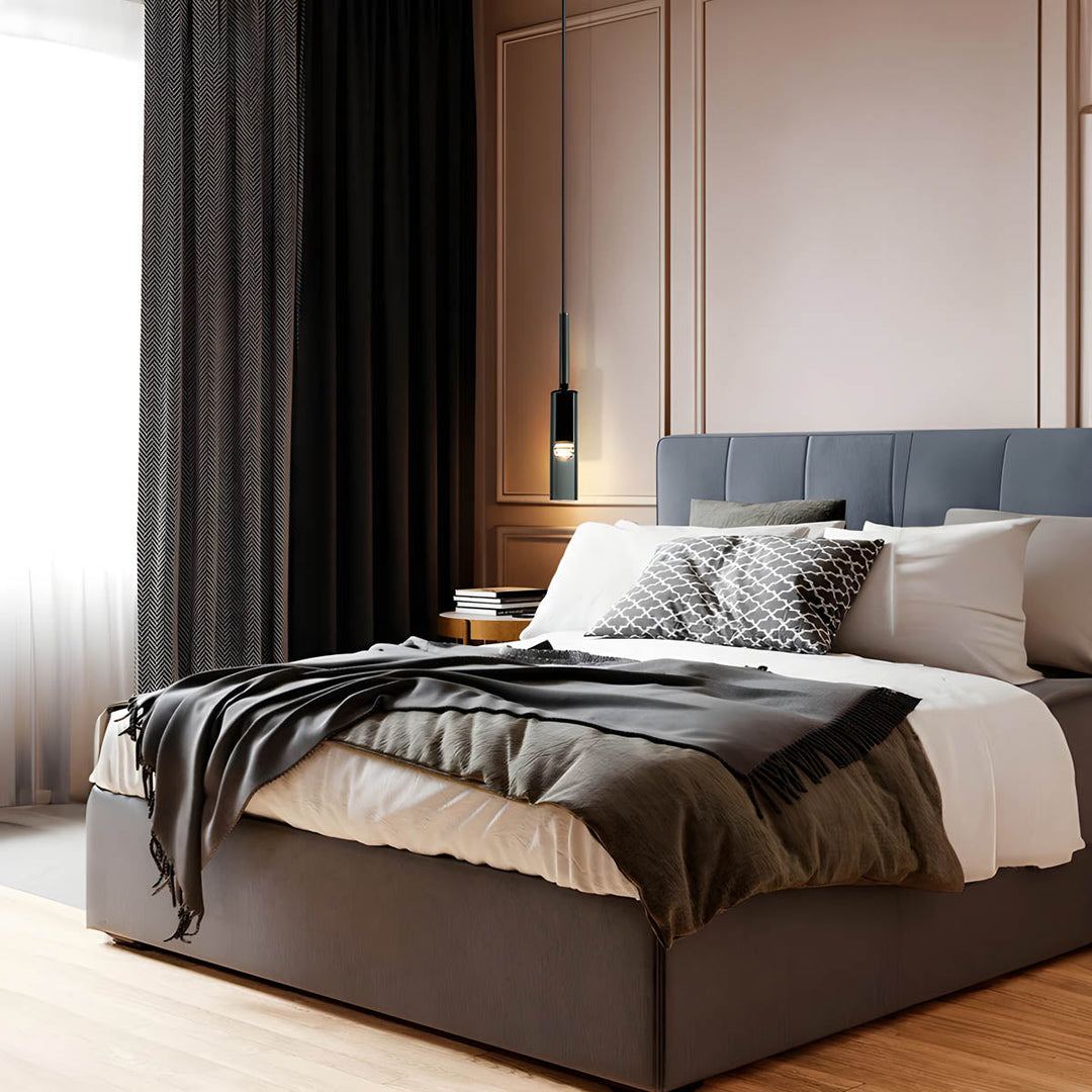 Pendellampe laget av røkt glass – Elegant design med glitrende lyseffekter | Perfekt for stue | Luvikno