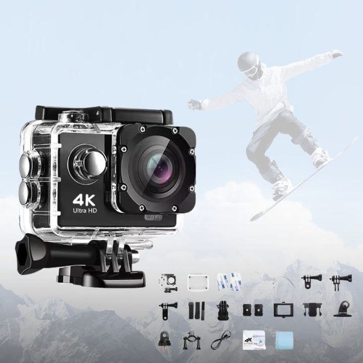 Luvikno | Ultra HD Sport Pro Kamera - Wifi-aktivert og vanntett for vlogging og utendørs sport