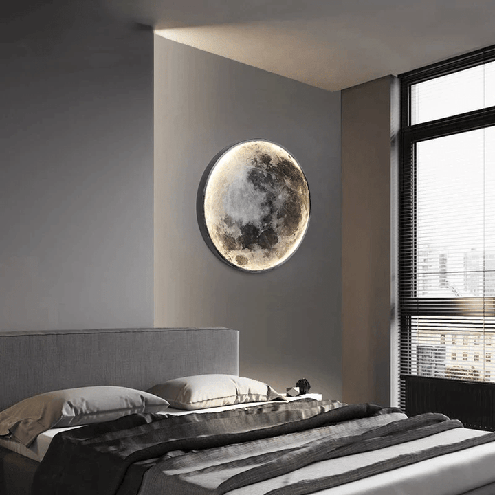 Moon Lamp | Atmosfærisk Veggbelysning | Behagelig Nattlys | Luvikno
