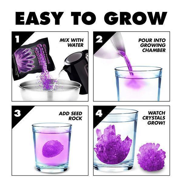 Magic Crystal Growing Jar Kit (Ulike farger og meldinger) | Luvikno