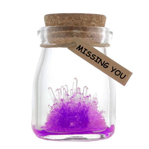 Magic Crystal Growing Jar Kit (Ulike farger og meldinger) | Luvikno