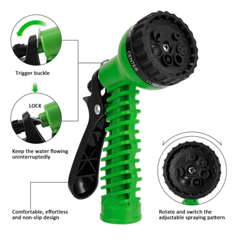 Magic Hose Flex Hageslange / Vannslange - grønn eller blå - ulike lengder - | Luvikno