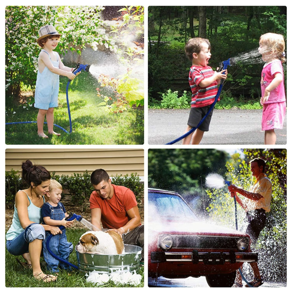 Magic Hose Flex Hageslange / Vannslange - grønn eller blå - ulike lengder - | Luvikno