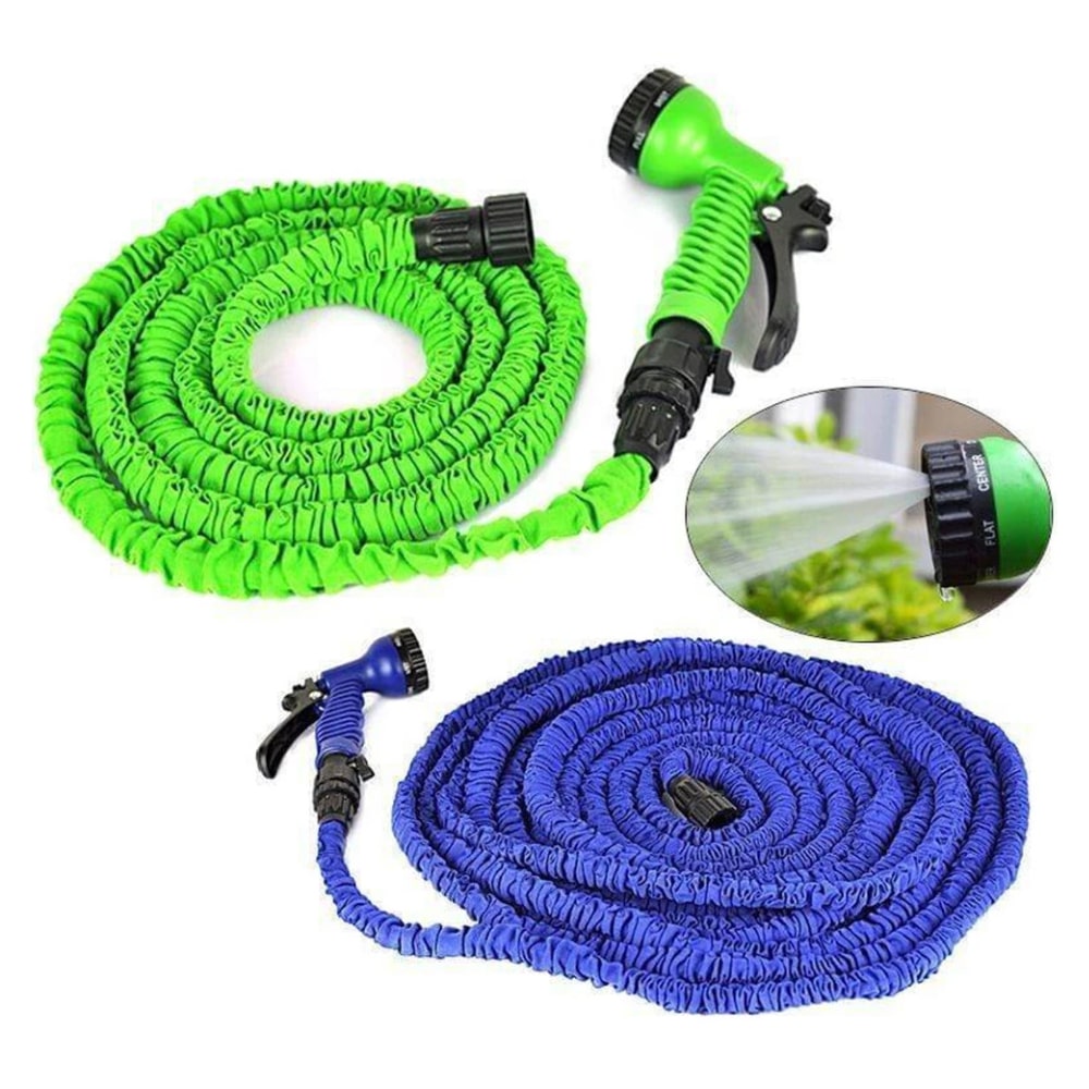Magic Hose Flex Hageslange / Vannslange - grønn eller blå - ulike lengder - | Luvikno