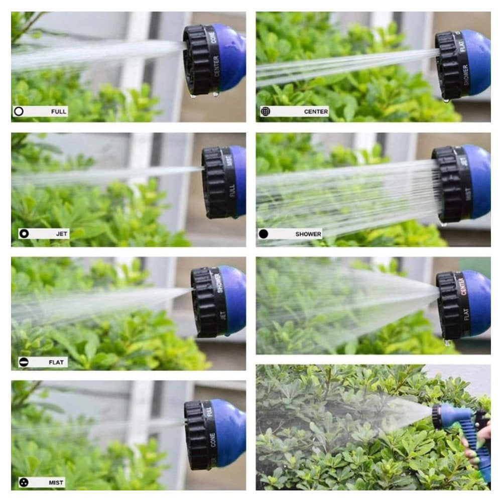 Magic Hose Flex Hageslange / Vannslange - grønn eller blå - ulike lengder - | Luvikno