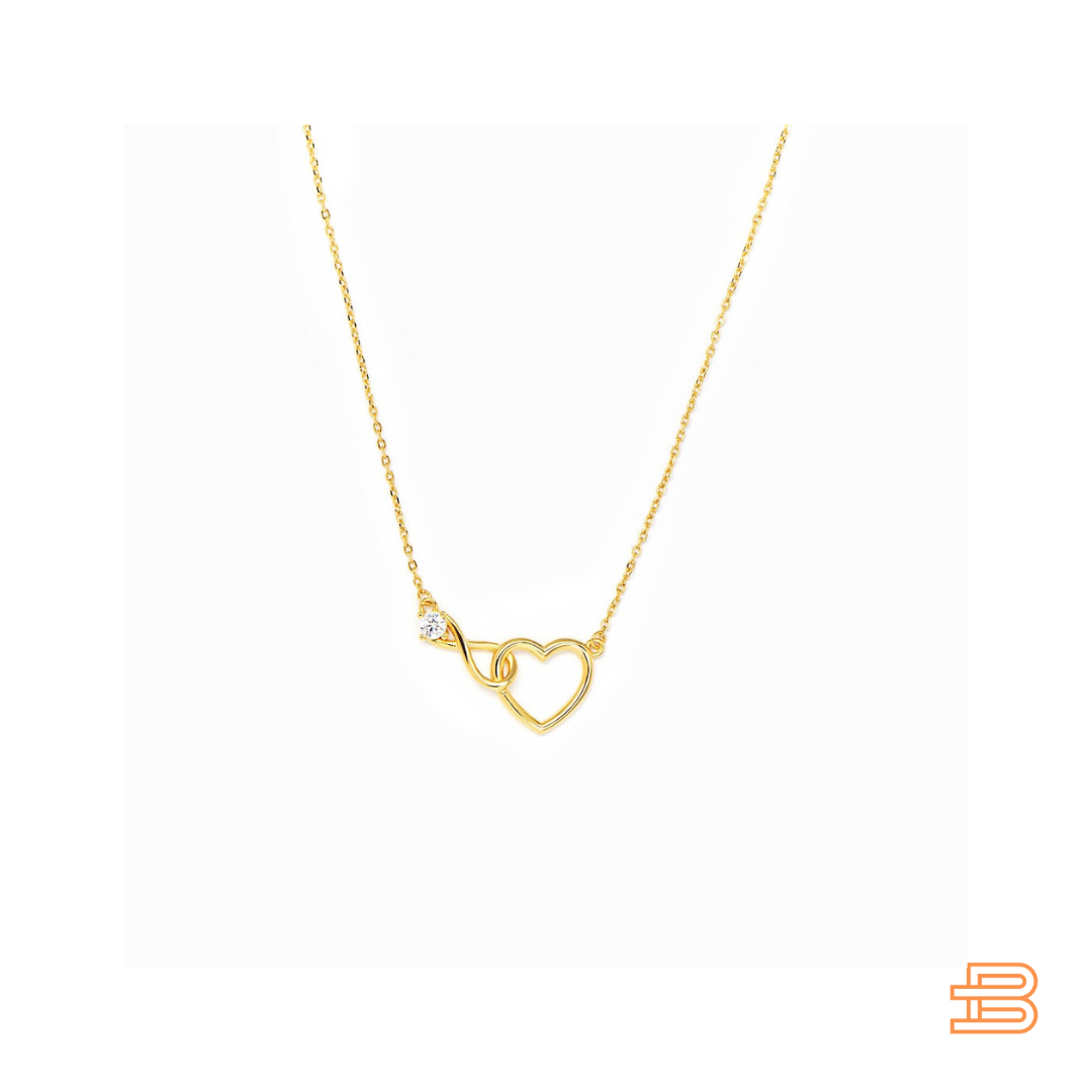 HeartBond Necklace – Tidløst Smykke av Knyttet Kjærlighet Luvikno