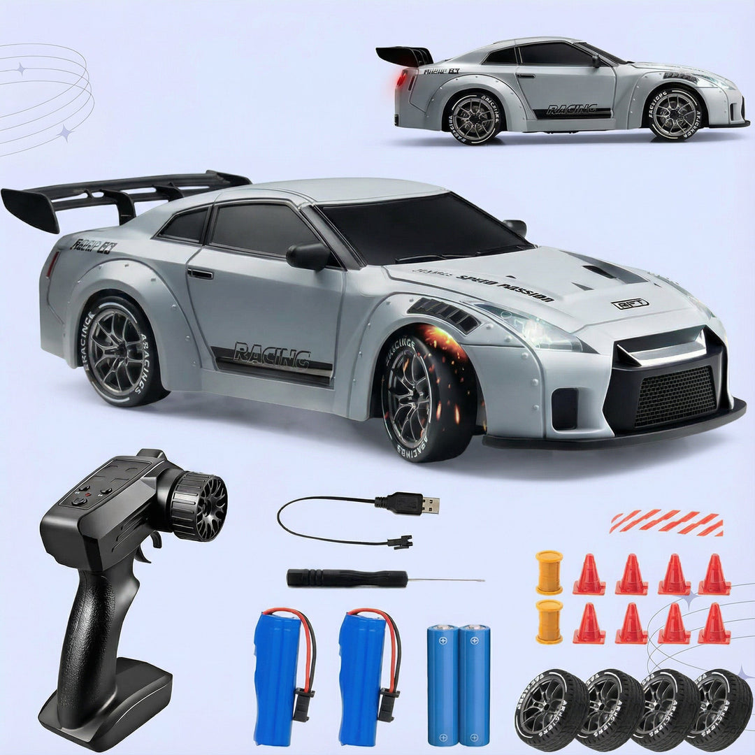 RC Drift Bil – LED Lys, Høyhastighets 4WD & Drift Dekk Luvikno