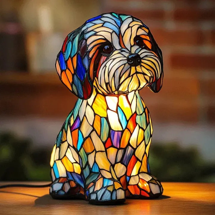 Lumidog Håndlaget Opplysende Hundelampe – Ambient Belysning og Gave | Luvikno