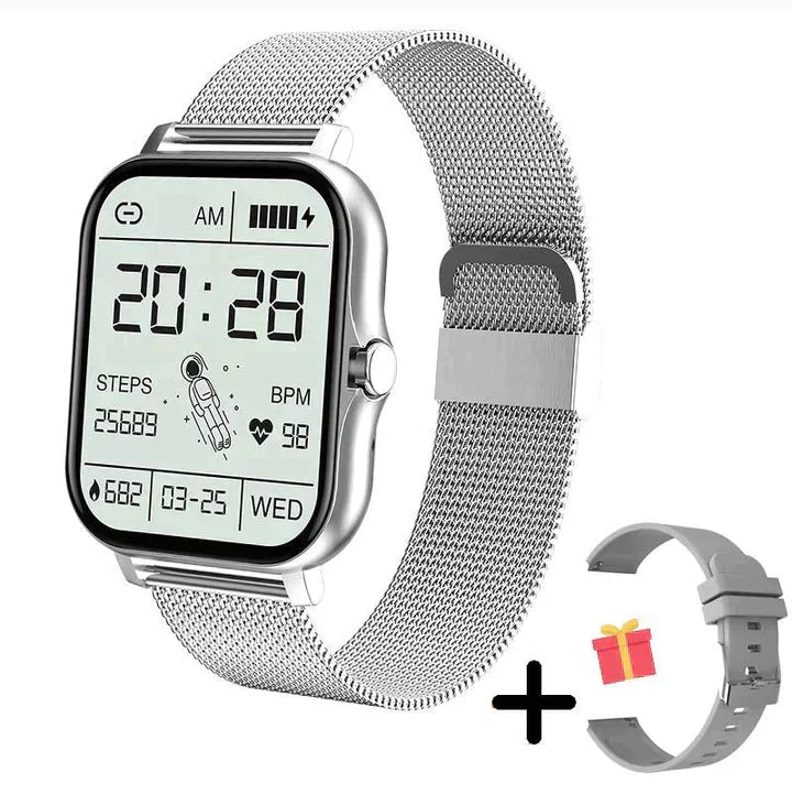 Smartwatch 1,83 tommer – Treningsklokke med helsefunksjoner og Luviknouetooth-anrop | Luvikno