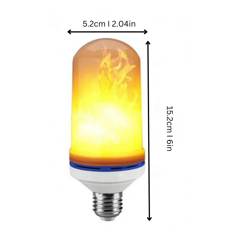 Luvikno | FlameGlow LED Lampe – Flammende Effekt for en Varm og Koselig Atmosfære