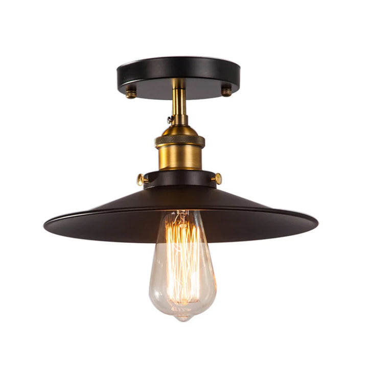 vintage taklampe i industriell stil – retro belysning for stue og gang | Luvikno