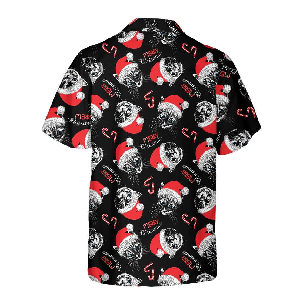 Luvik | Hyvää joulua Musta hawaii-paita, Hauska joulukissan paita, Parhaat joululahjaideat