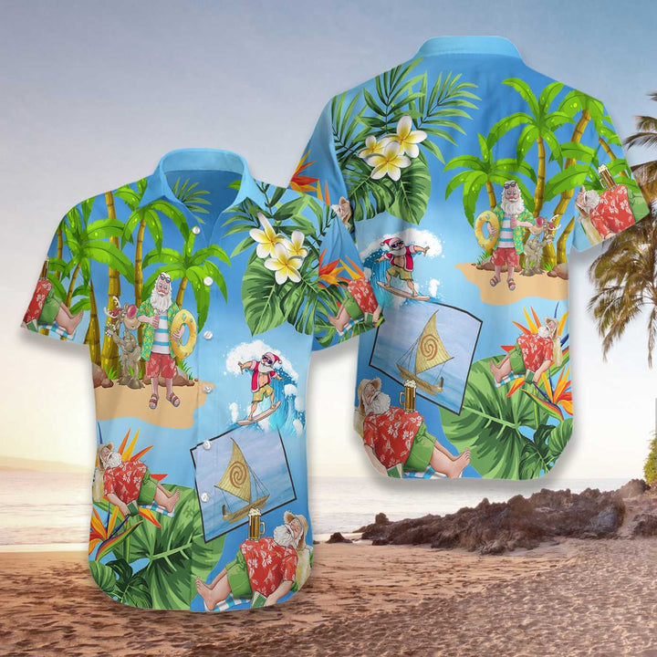 Luvik | God jul Julemannen 18 Hawaii-skjorte