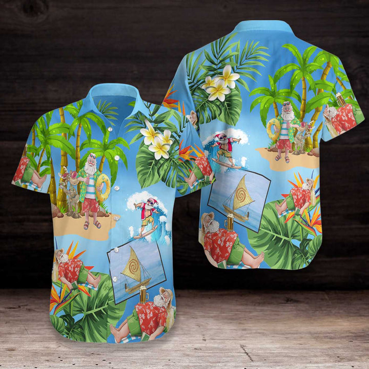 Luvik | God jul Julemannen 18 Hawaii-skjorte