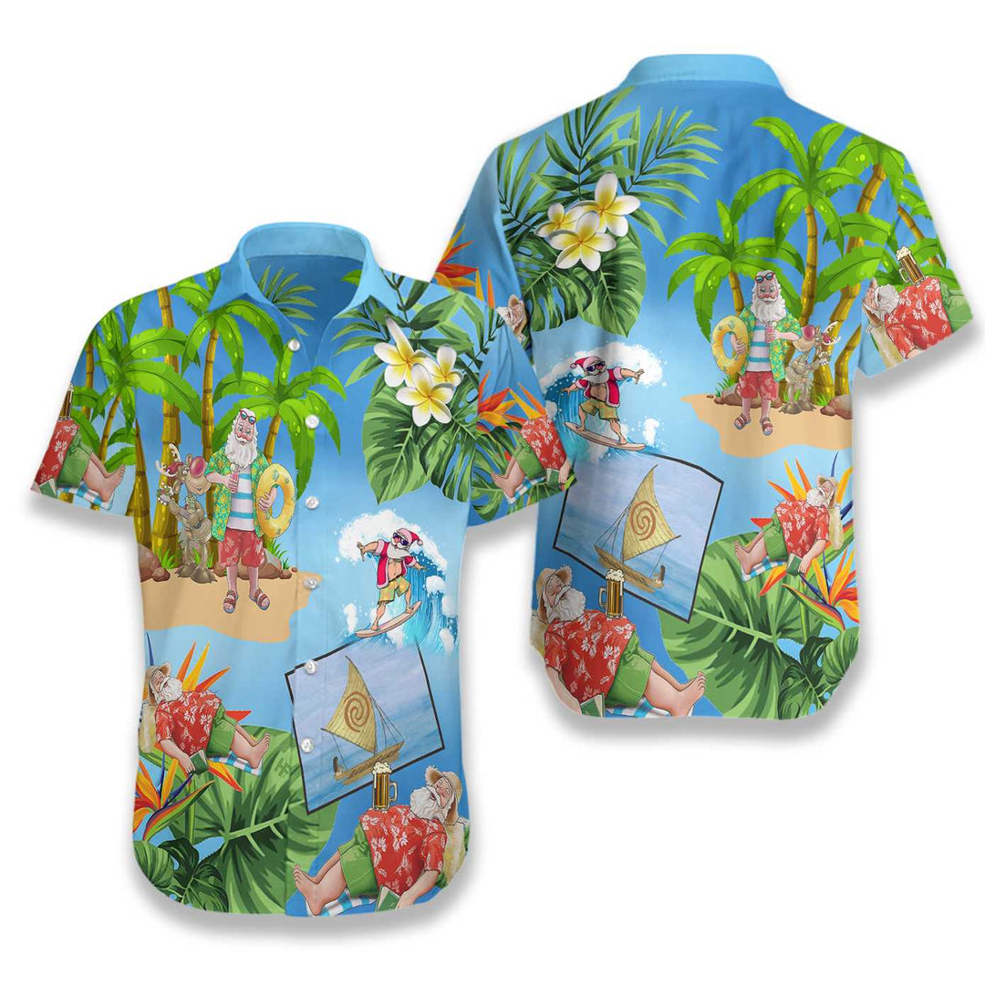 Luvik | God jul Julemannen 18 Hawaii-skjorte