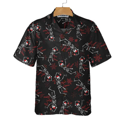 Luvik | Iloinen luurankoharmonia Christmas -paita, tanssiva luurankoinen joululahjaidea