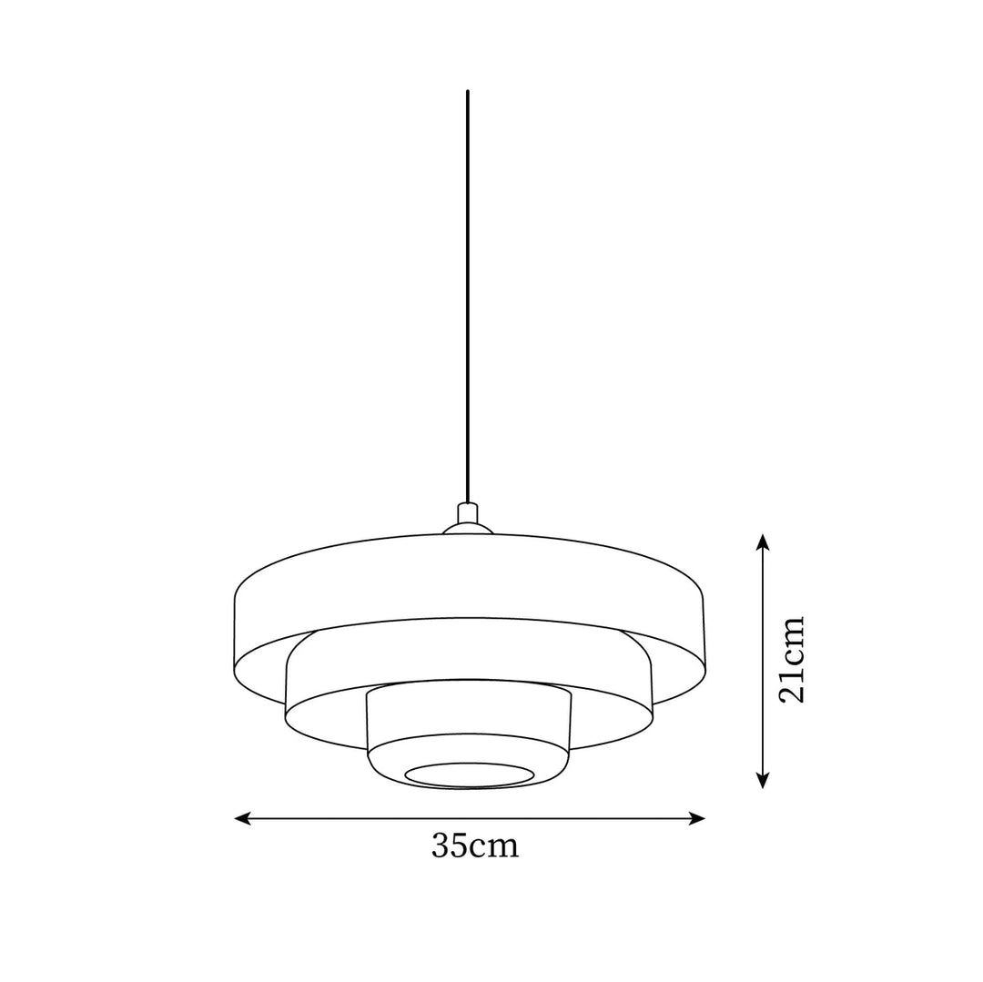 Single Head Bauhaus Iron Pendant Lamp | Luvikno
