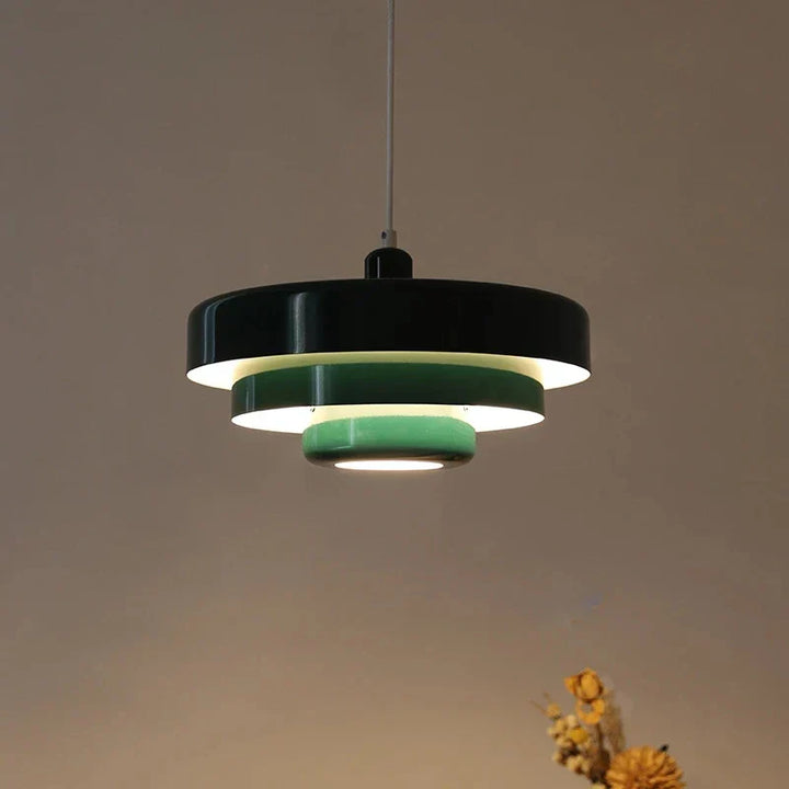 Middelaldersk Skandinavisk Pendellampe - Retro Bauhaus Design | Varm LED Belysning | Luvikno