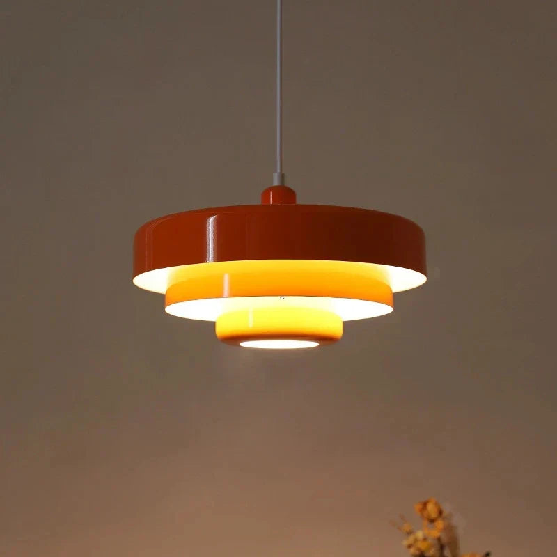Middelaldersk Skandinavisk Pendellampe - Retro Bauhaus Design | Varm LED Belysning | Luvikno