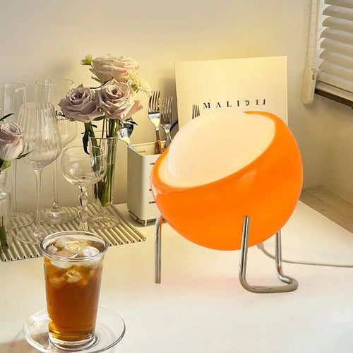 Medieval Glass Lamp – Kreativ Bordlampe i Nordisk Design for Oppholdsrom | Luvikno
