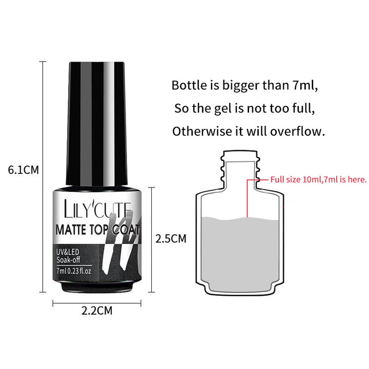Midnight Matte Black Neglelakk | Luvikno