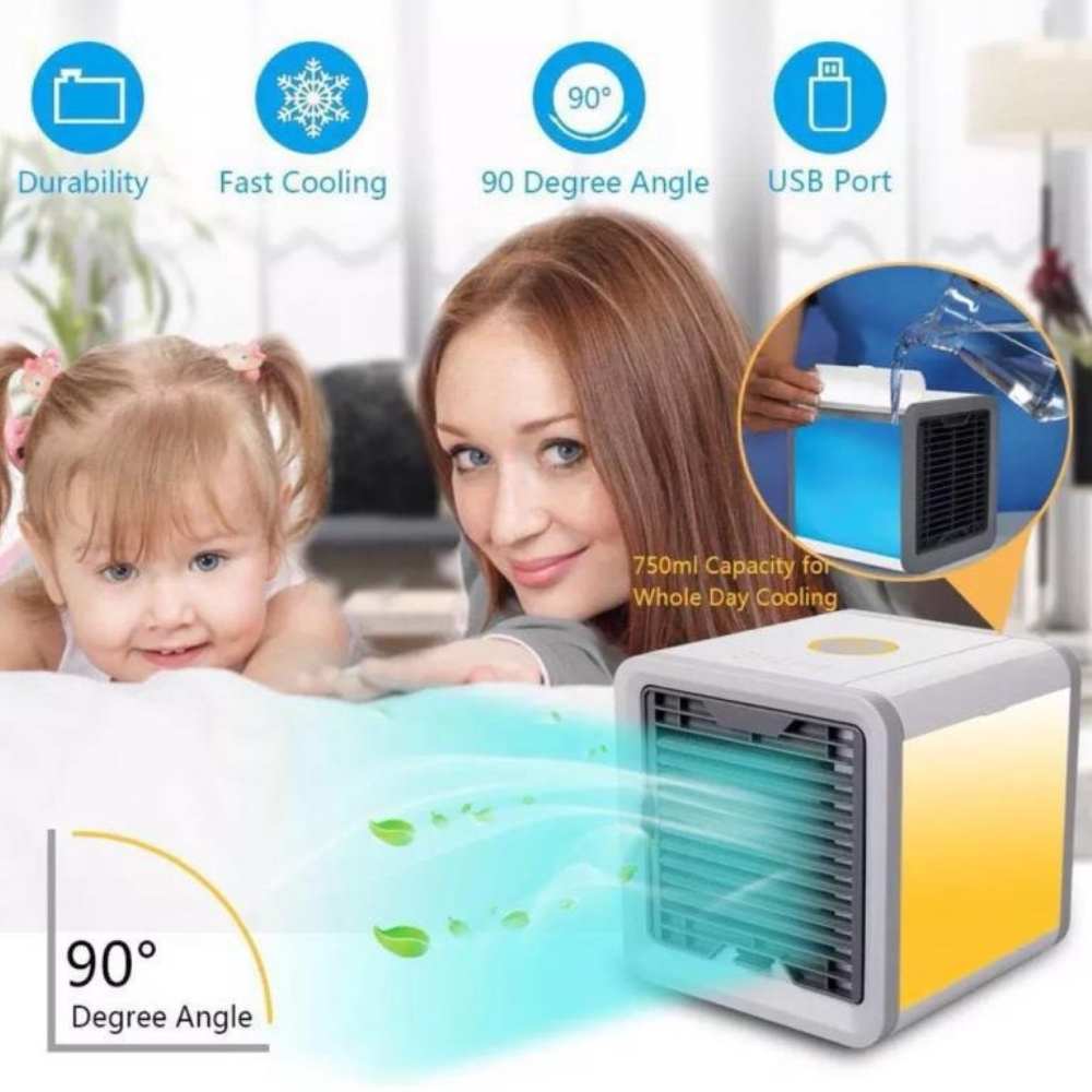 Frost Air Lite Bærbar Klimaanlegg Mini Luftkjøler AC 550ml Vannutskift | Luvikno