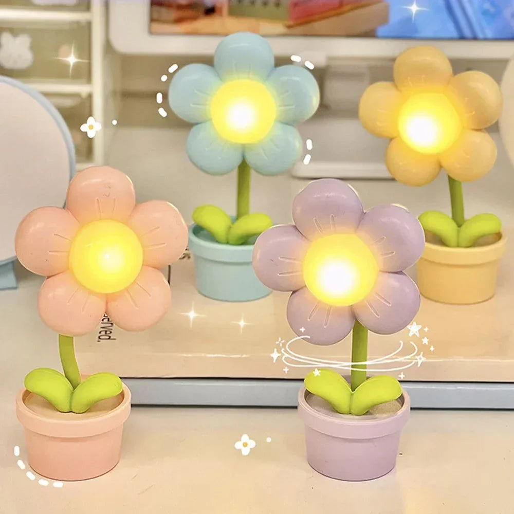 Liten Blomst Beroligende Bordlampe - BlossomGlow | Luvikno
