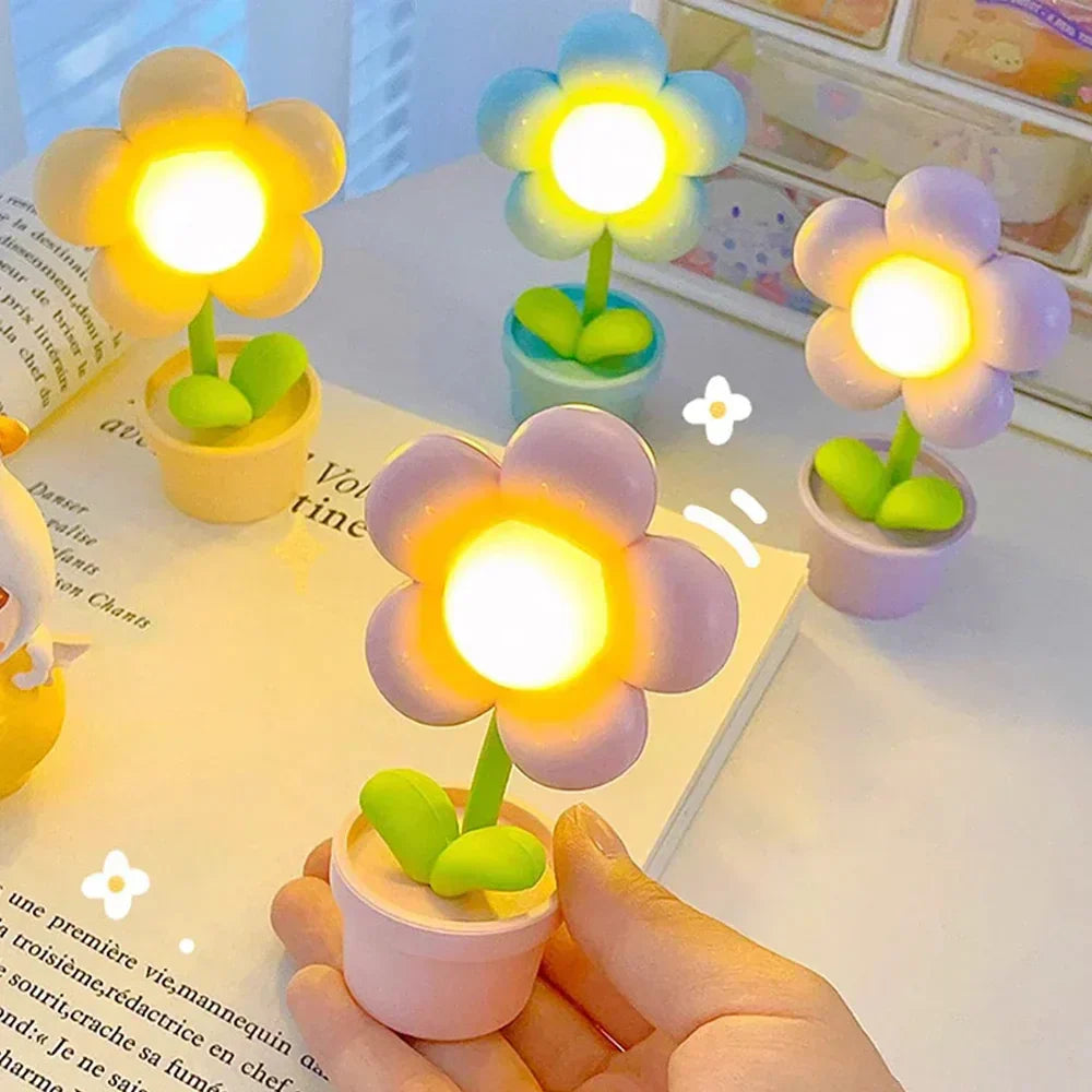Liten Blomst Beroligende Bordlampe - BlossomGlow | Luvikno