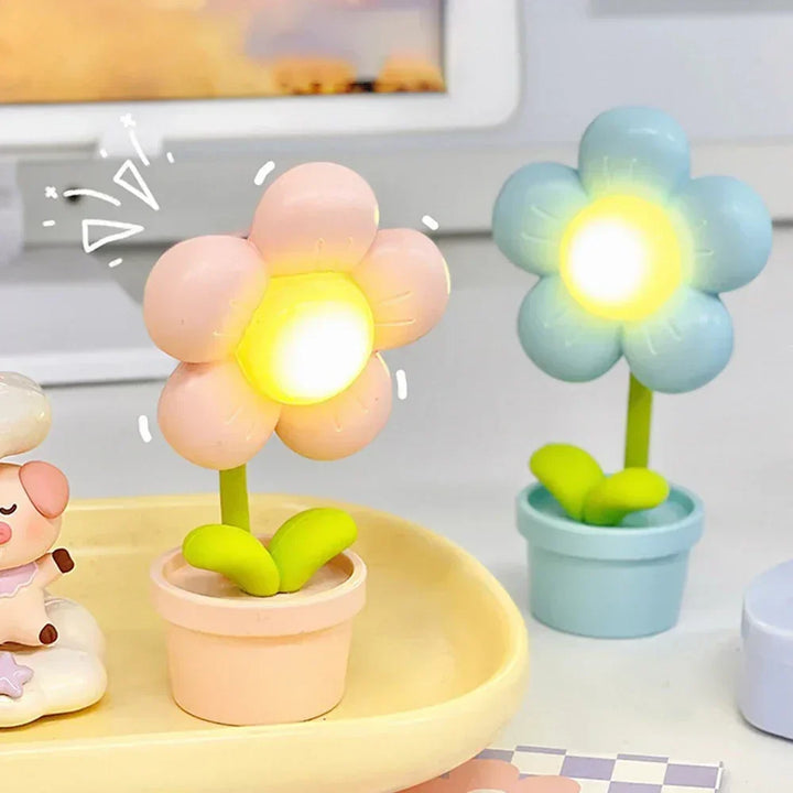 Liten Blomst Beroligende Bordlampe - BlossomGlow | Luvikno