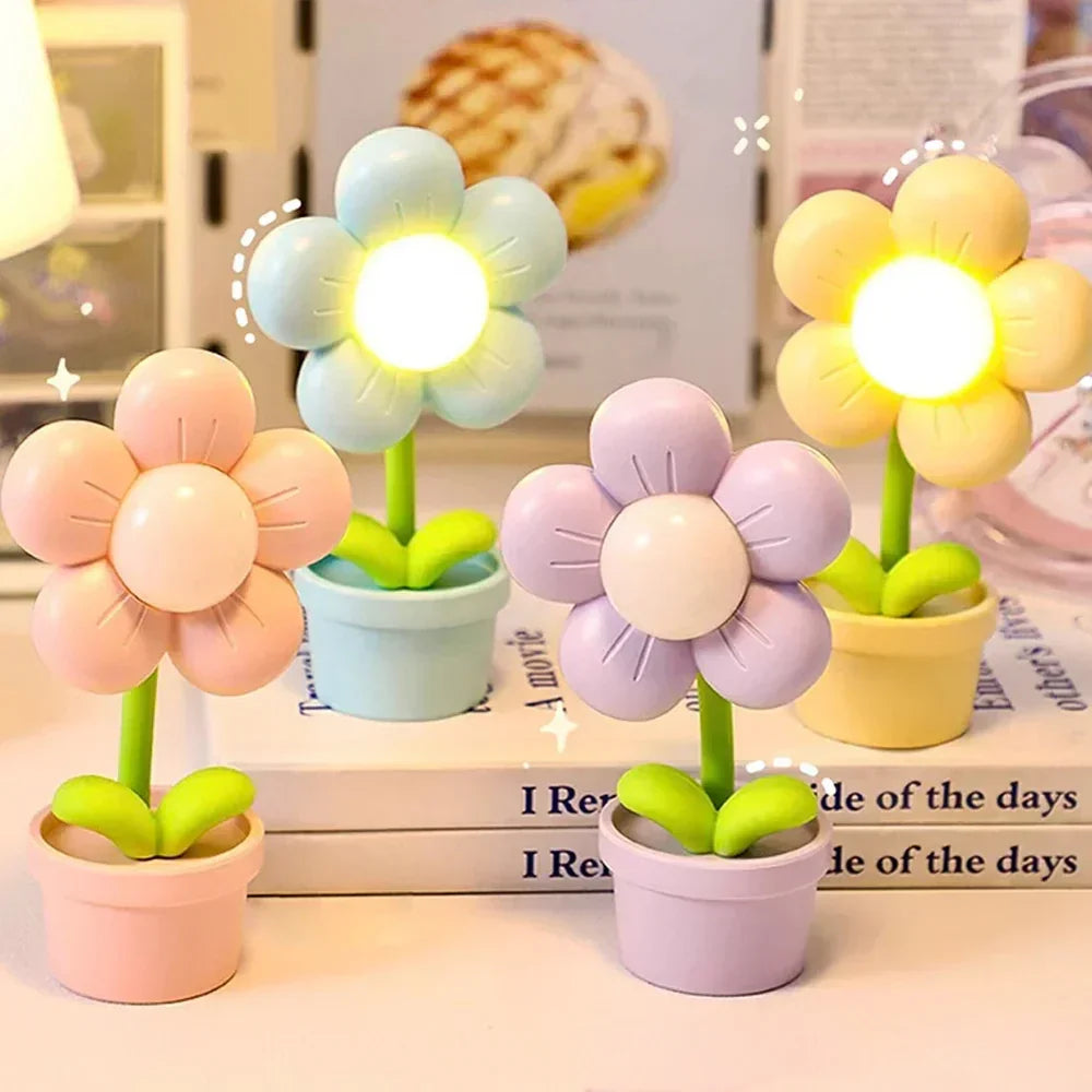 Liten Blomst Beroligende Bordlampe - BlossomGlow | Luvikno