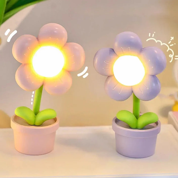 Liten Blomst Beroligende Bordlampe - BlossomGlow | Luvikno