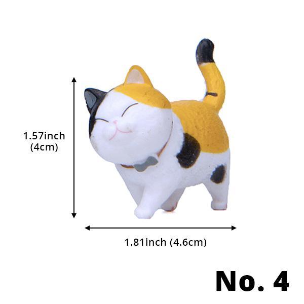 Mini Spaserende Katt Figurer | Luvikno