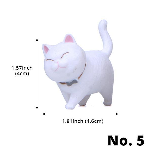 Mini Spaserende Katt Figurer | Luvikno