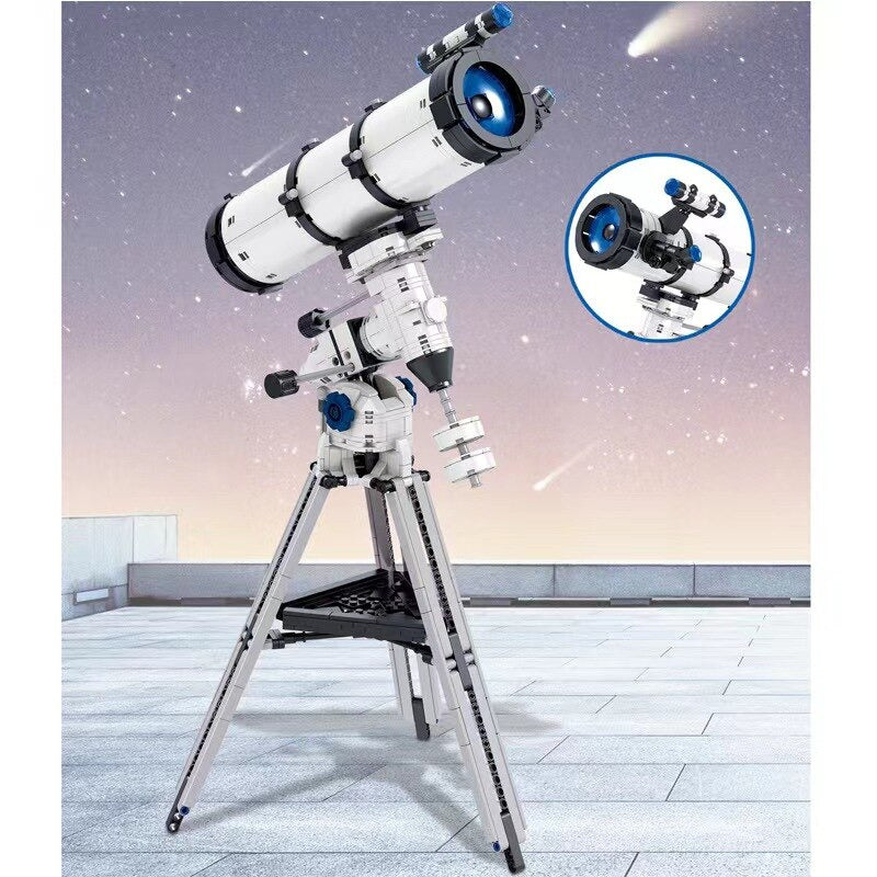 Mini astronomisk teleskop byggeklosser leketøy | Luvikno