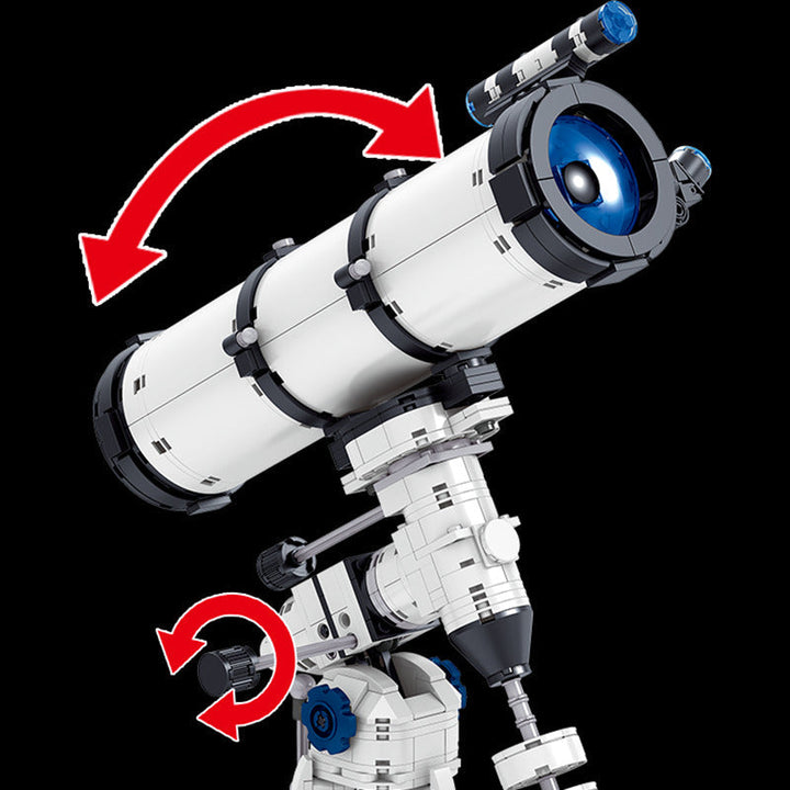 Mini astronomisk teleskop byggeklosser leketøy | Luvikno